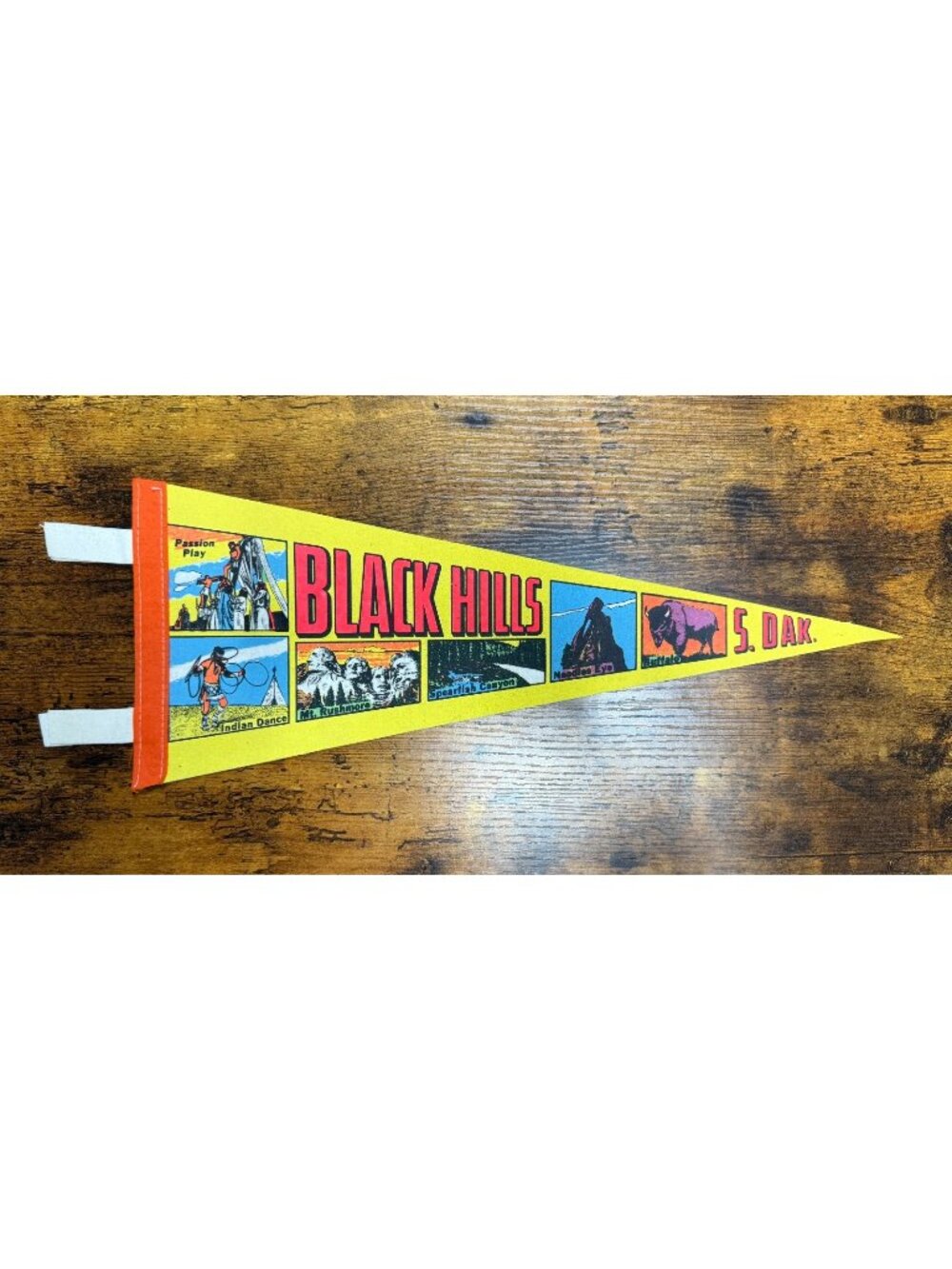 Vintage Black Hills, South Dakota pennant